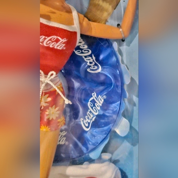 Barbie -Coca Cola-Splash -1999 -Special Edition Doll w/Inflatable Float #25590 - Picture 3 of 9